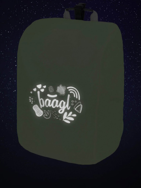 BAAGL  Gelber Schulranzen Regenmantel reflektierend Baagl