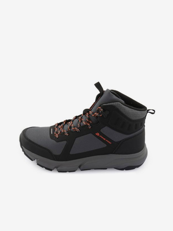 ALPINE PRO Schwarze und graue Herren Outdoor-Stiefel ALPINE PRO MIRUB