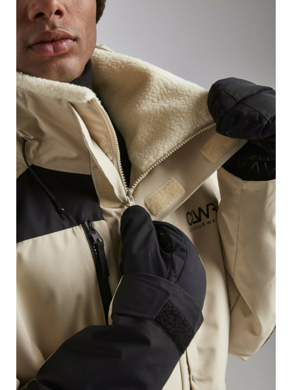 Tenson Herren Snowboardjacke Colourwear Spine M Beige