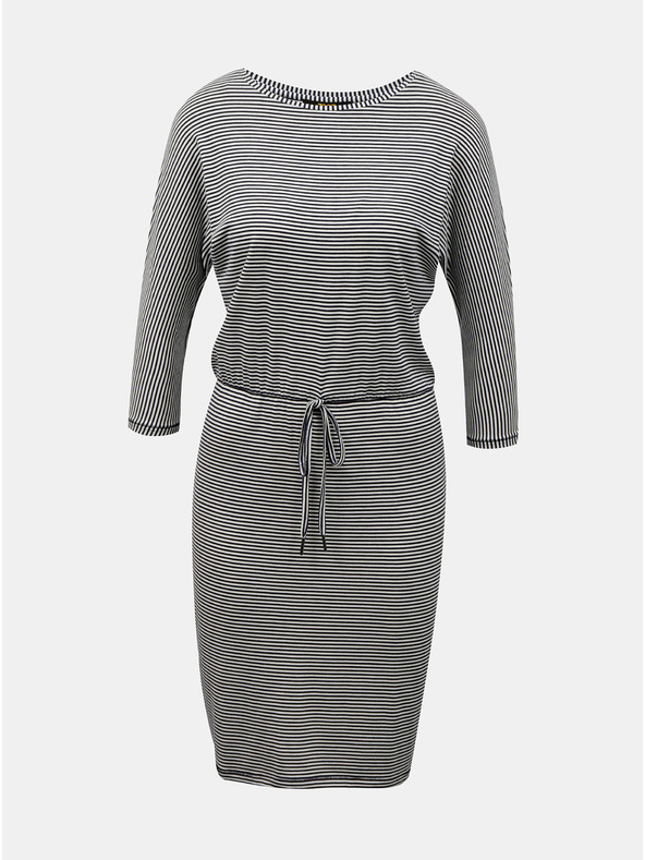 ZOOT.lab Weiß-blau gestreiftes Damenkleid mit Krawatte ZOOT.lab Demi