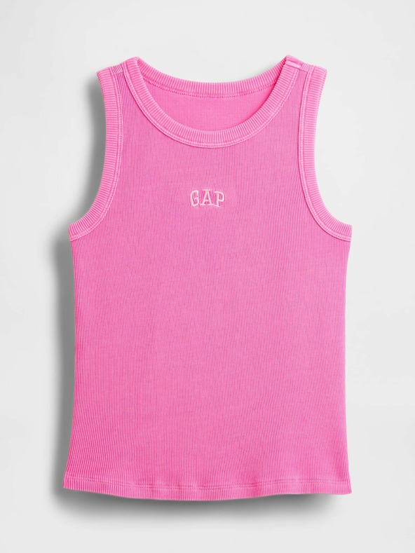 GAP Mädchen-Ripp-Tanktop mit Logo GAP