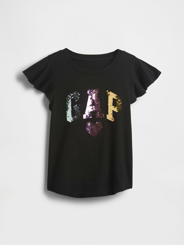 GAP Mädchen-T-Shirt mit Pailletten GAP