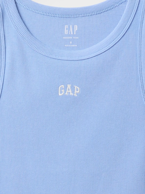 GAP Damen geripptes Top mit Logo Americana GAP