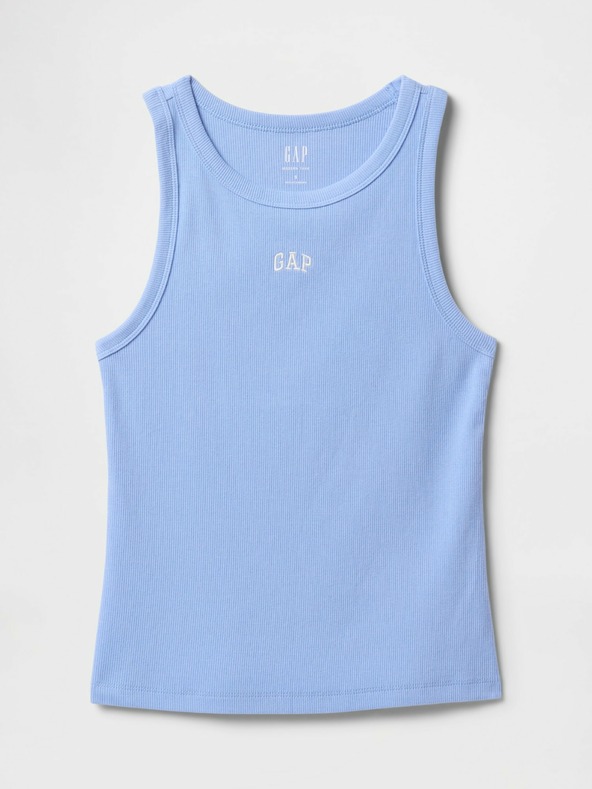 GAP Damen geripptes Top mit Logo Americana GAP