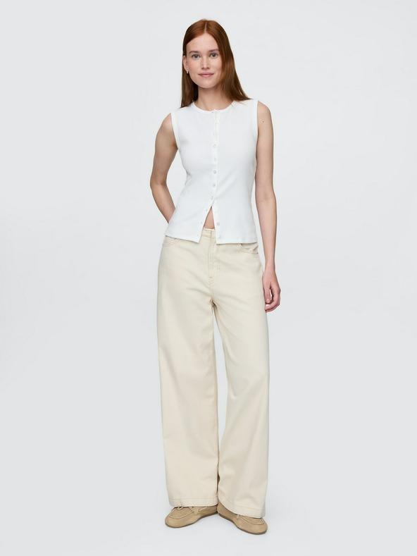 GAP Damen-Rippenstrick-Cardiganweste GAP