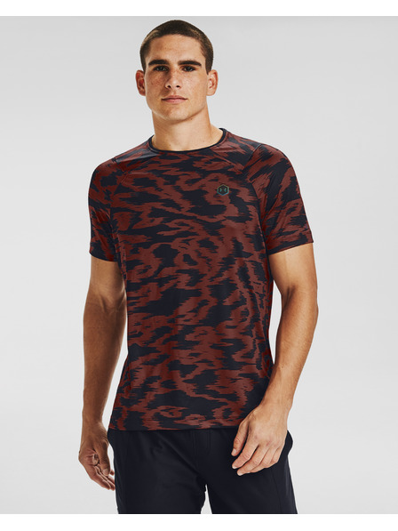 Under Armour Herren Kompression T-Shirt Under Armour HG Rush Fitted SS Printed