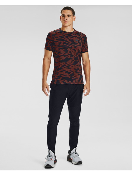 Under Armour Herren Kompression T-Shirt Under Armour HG Rush Fitted SS Printed