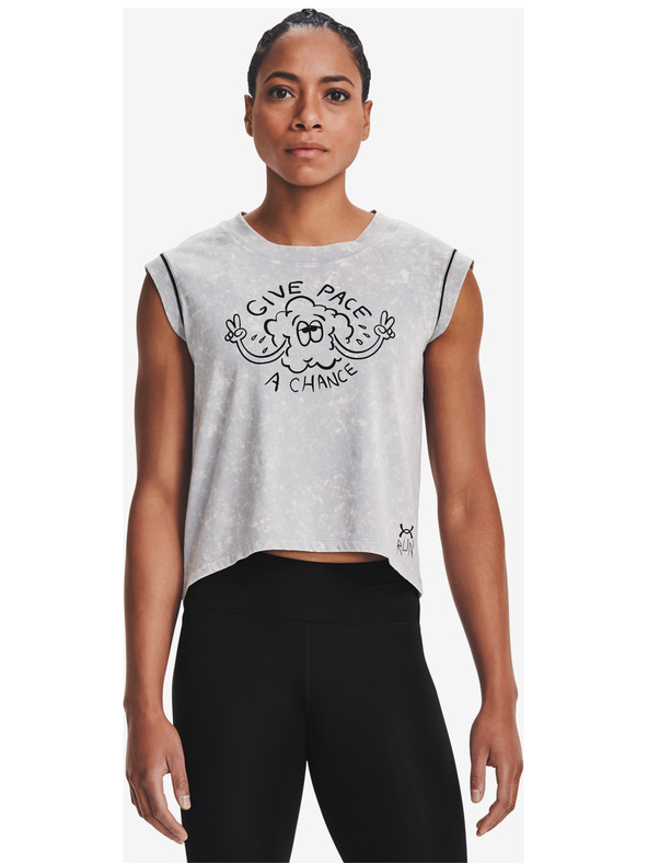 Under Armour Damen-T-Shirt Under Armour Give Pace A Chance SS