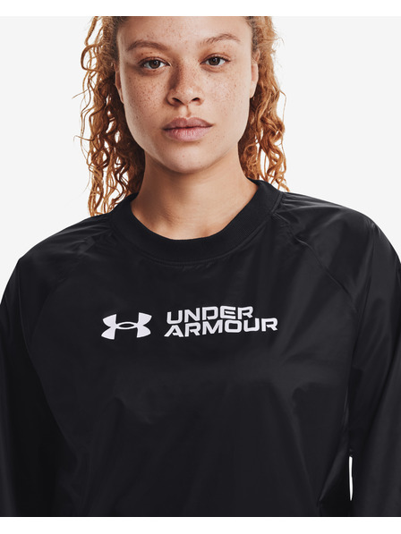 Under Armour Damen Sweatshirt Under Armour Recover Storm Woven Shine Crew