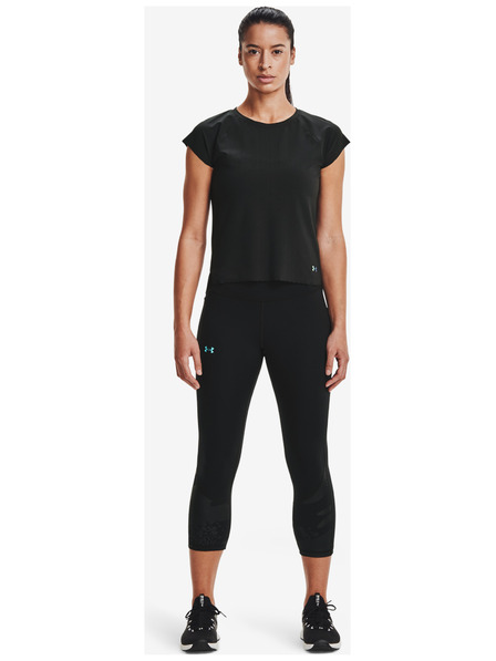 Under Armour Damen Kompressions Leggings Under Armour Rush Tonal Capri PKT NS