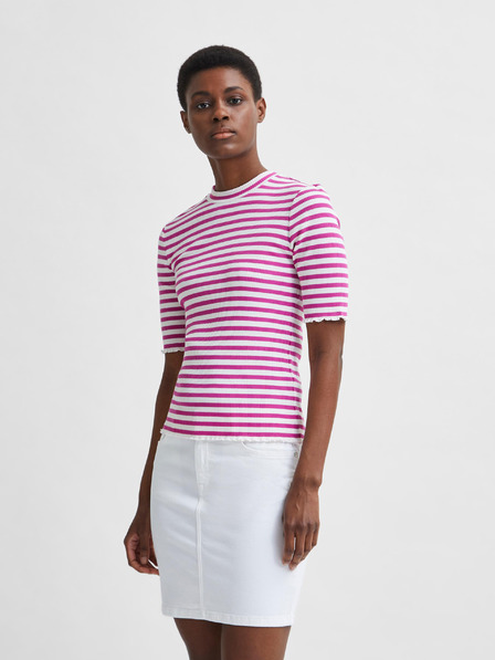 Selected Femme Weiß und rosa gestreiftes Hemd Selected Femme Anna