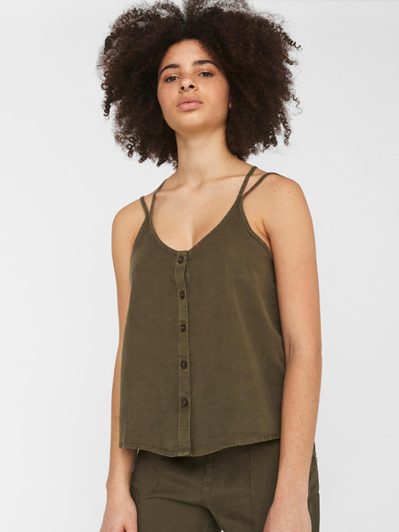 Noisy May Khaki Oberteil mit Knöpfen Noisy May Maisie