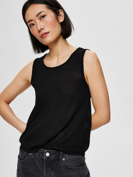Selected Femme Schwarzes Oberteil Selected Femme Moon