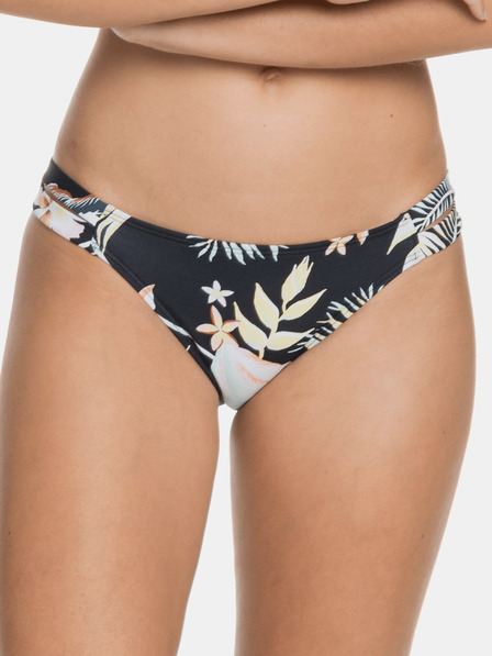 Roxy Schwarze gemusterte Bikinihose Roxy