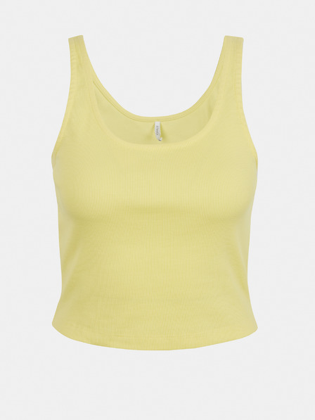 ONLY Gelbes kurzes Basic-Tank-Top ONLY Nessa