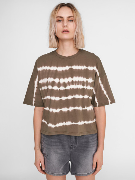 Noisy May Khaki gemustertes loses T-Shirt Noisy May Buster