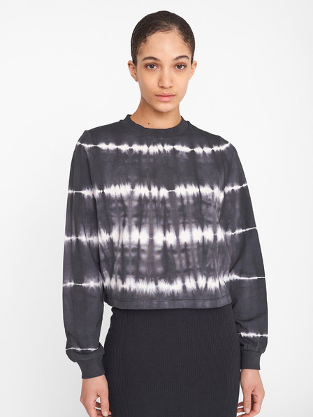 Noisy May Schwarz gemustertes Sweatshirt Noisy May Joan