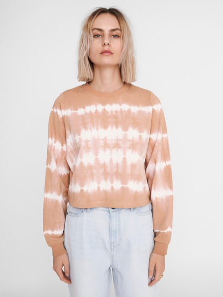 Noisy May Beige gemustertes Sweatshirt Noisy May Joan