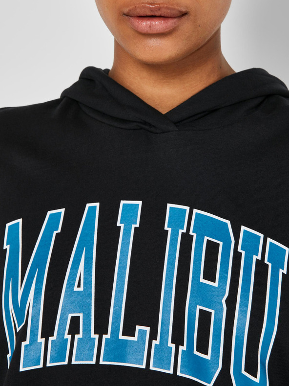 Noisy May Schwarzer Kapuzenpullover Noisy May Fame