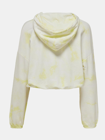 ONLY Gelber kurzer Hoodie ONLY