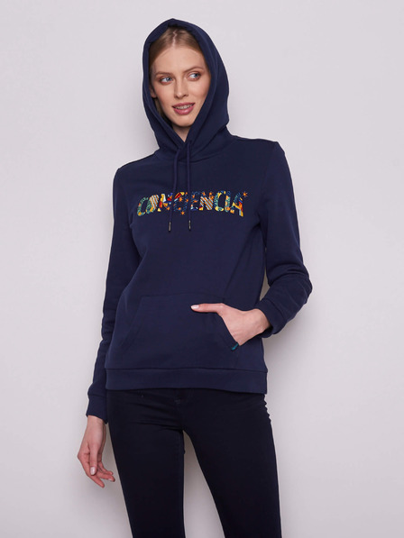 Tranquillo Dunkelblau Damen Kapuzenpullover Tranquillo