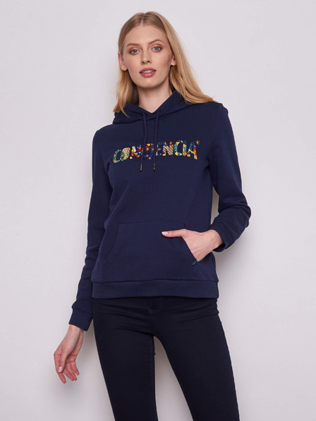 Tranquillo Dunkelblau Damen Kapuzenpullover Tranquillo