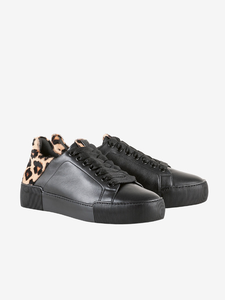 Högl Schwarz gemusterte Damen Leder Sneakers Högl Blade