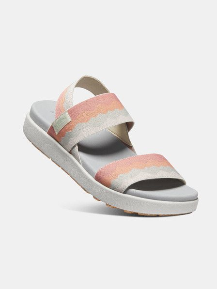 Keen Orangefarbene und cremefarbene Keen Damensandalen