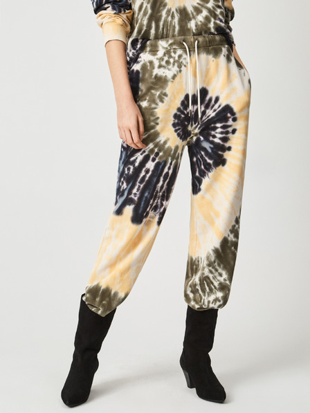 Pepe Jeans Grüne und beigefarbene Batik-Jogginghose für Damen Pepe Jeans Atenea