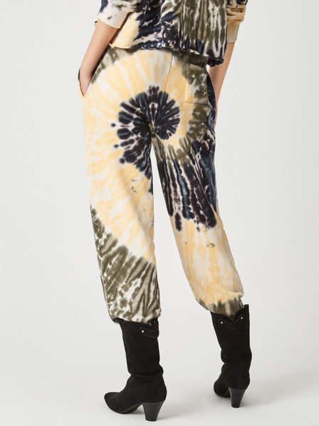 Pepe Jeans Grüne und beigefarbene Batik-Jogginghose für Damen Pepe Jeans Atenea