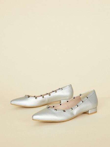 Ojju Ballerinas in silberner Farbe OJJU