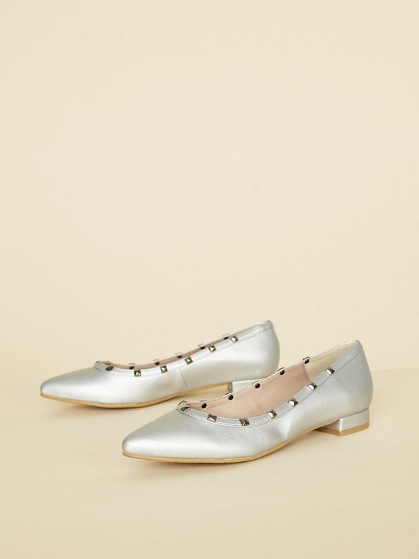 Ojju Ballerinas in silberner Farbe OJJU