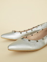 Ojju Ballerinas in silberner Farbe OJJU