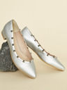 Ojju Ballerinas in silberner Farbe OJJU
