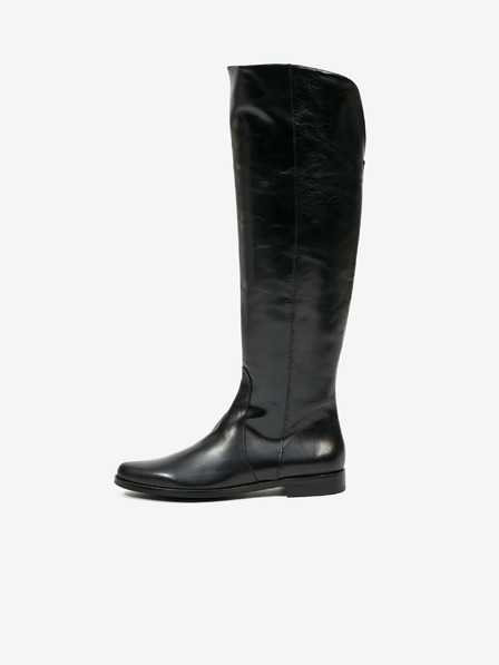 Ojju Schwarze Lederstiefel OJJU