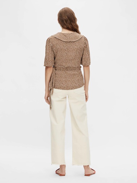 .OBJECT Braun gemusterte Bluse .OBJECT