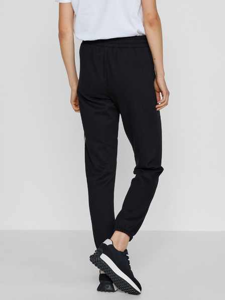 DKNY Schwarze gerade geschnittene Damenhose mit Streifen DKNY