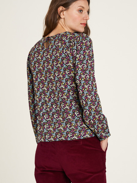 Tranquillo Schwarze und rosa geblümte Bluse Tranquillo