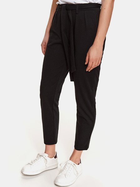 TOP SECRET Schwarze Cropped-Hose mit Krawatte TOP SECRET