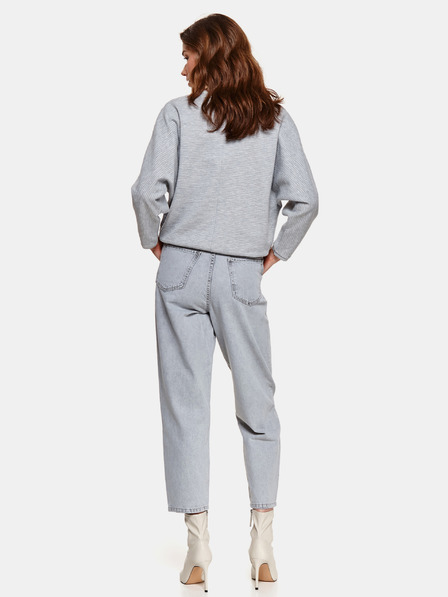 TOP SECRET Graues Sweatshirt mit Krawatte TOP SECRET