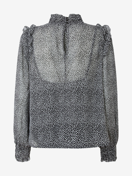 Pepe Jeans Weiß und schwarz gemusterte Damenbluse Pepe Jeans Anais