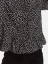 TOP SECRET Schwarz gemusterte Bluse mit Knöpfen TOP SECRET