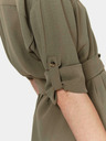 TOP SECRET Khakifarbene Damenbluse mit Taillenband TOP SECRET