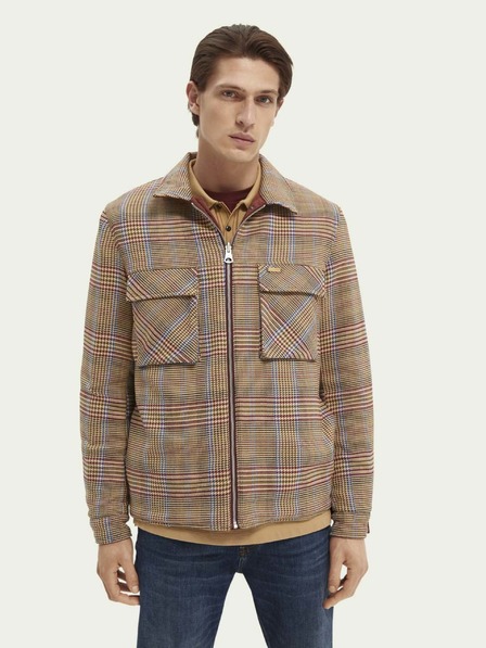 Scotch & Soda Braun-beige Herren-Wendejacke Scotch & Soda