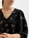 Selected Femme Schwarze, lockere Damenbluse mit Ballonärmeln von Selected Femme Margunn