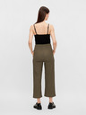 Pieces Khaki Cropped Loose Hose Pieces Lara