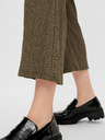 Pieces Khaki Cropped Loose Hose Pieces Lara