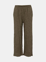 Pieces Khaki Cropped Loose Hose Pieces Lara