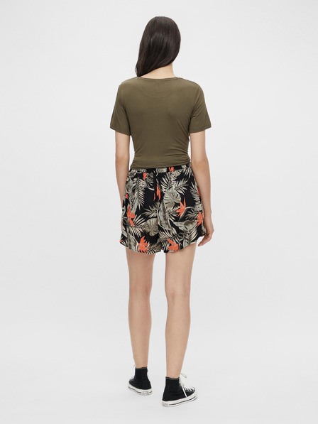 Pieces Schwarz gemusterte lockere Shorts Pieces Nya