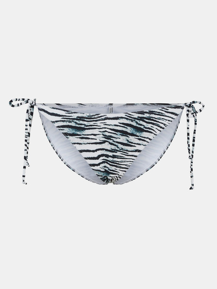 Pieces Blau-weißer gemusterter Bikiniunterteil Pieces Ginette